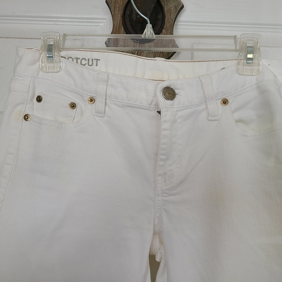 J. CREW Woman's Bootcut Jean's, Size: 29S Color: White - Picture 5 of 16